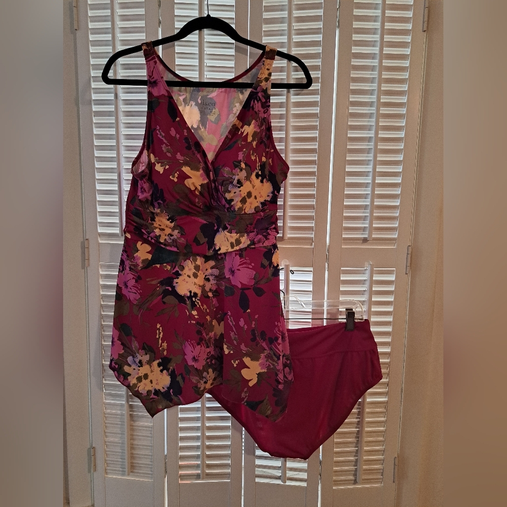 Floral Tankini And Brief